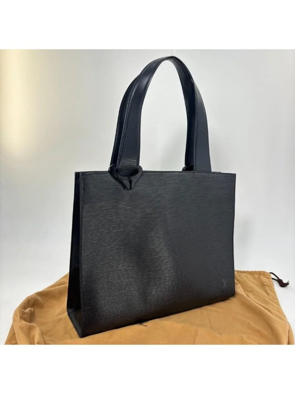 Louis Vuitton Epi Gemmo Black Business Tote Bag